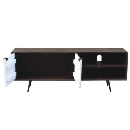 Mueble de TV DKD Home Decor Marrón oscuro 140 x 35 x 50 cm Madera de mango
