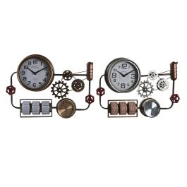 Reloj de Pared DKD Home Decor 52,5 x 9 x 39,5 cm Cristal Hierro Vintage (2 Unidades) Precio: 127.59000001. SKU: S3044952