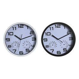 Reloj Pared Basicos DKD Home Decor Blanco Negro 4 x 25.5 x 25.5 cm (2 Unidades) Precio: 26.486899866899996. SKU: S3044961