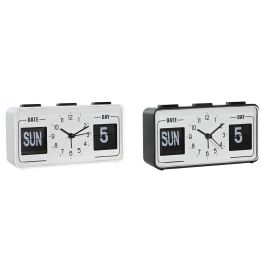 Reloj Despertador DKD Home Decor 17 x 5 x 9 cm Negro Blanco PVC (2 Unidades) Precio: 27.95000054. SKU: S3044971