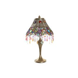 Lámpara de mesa DKD Home Decor 31 x 31 x 52 cm Dorado Metal Multicolor 220 V 25 W 50 W