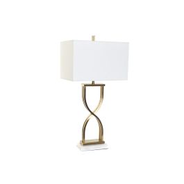 Lampara Sobremesa Glam DKD Home Decor Dorado Blanco 23 x 79 x 40 cm