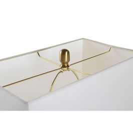 Lampara Sobremesa Glam DKD Home Decor Dorado Blanco 23 x 68 x 40 cm