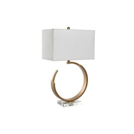 Lámpara de mesa DKD Home Decor 40 x 23 x 68 cm Cristal Dorado Metal Transparente Blanco 40 W 240 V Precio: 137.99944972. SKU: B1CK4G5PJL