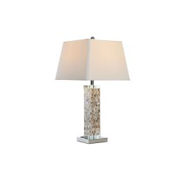 Lámpara de mesa DKD Home Decor Cristal Gris Blanco 220 V 36 x 36 x 70 cm 60 W