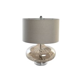 Lámpara de mesa DKD Home Decor Beige Transparente Champán Metal Cristal 60 W 220 V 43 x 43 x 57 cm