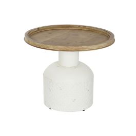 Mesita Auxiliar Boho DKD Home Decor Blanco Natural 61.5 x 51 x 61.5 cm Precio: 172.7758993224. SKU: B1KEVLSDZQ