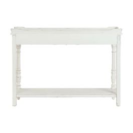 Consola DKD Home Decor 120 x 40 x 84,5 cm Abeto Blanco Madera MDF