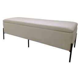 Banqueta DKD Home Decor Negro Crema Metal 140 x 40 x 45 cm Precio: 157.2394996854. SKU: B183BSB8PN