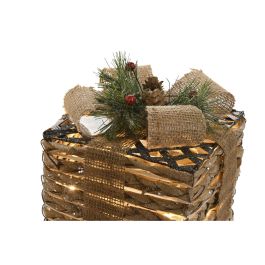 Regalo Navidad Alpina DKD Home Decor Natural 25 x 25 x 25 cm Set de 3