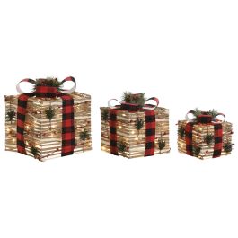 Regalo Navidad Alpina DKD Home Decor Natural Rojo 25 x 25 x 25 cm Set de 3 Precio: 69.57499977009999. SKU: B1476H7CW9