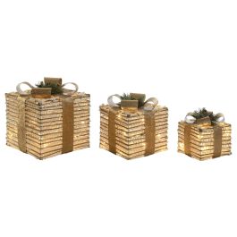 Regalo Navidad Moderna DKD Home Decor Blanco Dorado 25 x 25 x 25 cm Set de 3 Precio: 75.6250006413. SKU: B15NZYGBDN