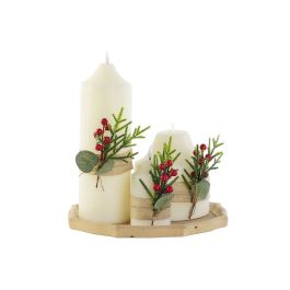 Set de Velas DKD Home Decor Blanco Verde Navidad 7 x 7 x 15 cm Precio: 95.95000041. SKU: B187A2AVJJ