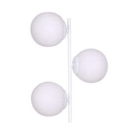 Lámpara de Pie DKD Home Decor 35 x 25 x 167 cm Cristal Metal Blanco 220 V 50 W