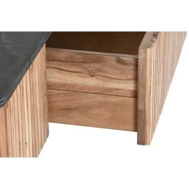 DKD Home Decor Mesa Centro Moderno Negro Natural Acacio Marmol 115 x 65 x 45 cm