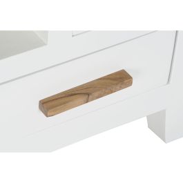 Mueble de TV DKD Home Decor Blanco Marrón Acacia Madera de mango 125 x 40 x 50 cm