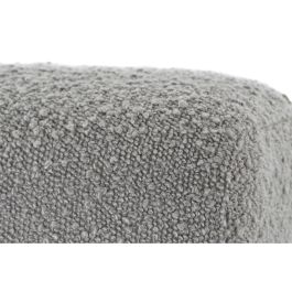 DKD Home Decor Sofá Gris Claro Natural 221 x 94 x 83 cm Boucle Poliester Madera Reciclada