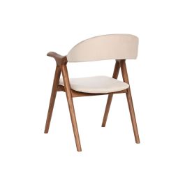 Silla Urban DKD Home Decor Marron Oscuro Beige 54 x 81 x 56 cm (2 Unidades)