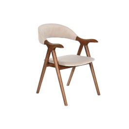 Silla Urban DKD Home Decor Marron Oscuro Beige 54 x 81 x 56 cm (2 Unidades) Precio: 440.95000048. SKU: B1B872MZ9K