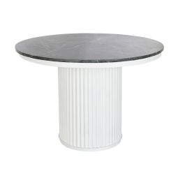 Mesa de Comedor DKD Home Decor Blanco Negro Cobre Metal Mármol 110 x 110 x 76 cm Precio: 509.95000001. SKU: B12QR5FQM4