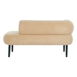 Sofa Scandi DKD Home Decor Beige Negro 73.5 x 64 x 127.5 cm