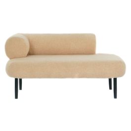 Sofa Scandi DKD Home Decor Beige Negro 73.5 x 64 x 127.5 cm