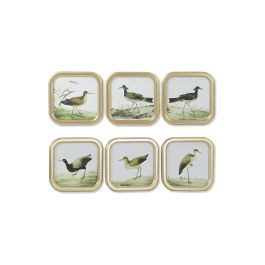 Cuadro DKD Home Decor Pájaros Cottage 30 x 2 x 30 cm (6 Unidades) Precio: 108.94999962. SKU: B17GRGS34R