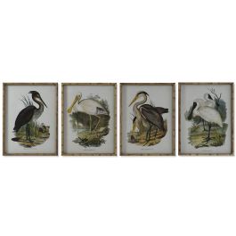 Cuadro DKD Home Decor Pájaros Oriental 45 x 3 x 60 cm (4 Unidades) Precio: 169.857864. SKU: B13LKQNXZA
