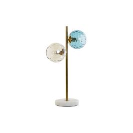 Lámpara de mesa DKD Home Decor Multicolor Dorado Cristal Melamina 40 W 220 V 32 x 32 x 58 cm