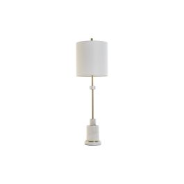 Lámpara de mesa DKD Home Decor Blanco Dorado Metal Mármol 50 W 220 V 25 x 25 x 81 cm Precio: 101.98999976. SKU: B1DR26PGZW