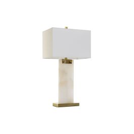 DKD Home Decor Lámpara Sobremesa Blanco Dorado 25 x 76 x 38 cm Marmol Metal Precio: 128.49999987. SKU: B1CZF5JJDY