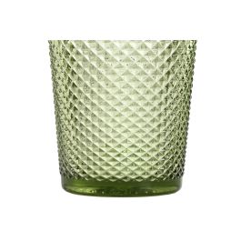Set de Vasos DKD Home Decor Verde Cristal Con relieve 240 ml (6 Unidades)