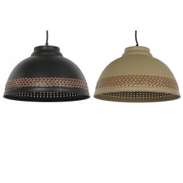 Lámpara de Techo DKD Home Decor Marrón Negro Crema Metal 50 W 39 x 39 x 22 cm (2 Unidades) Precio: 112.68999951. SKU: B1GEY8F7AG