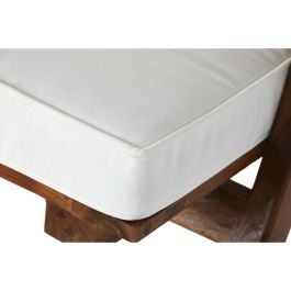 DKD Home Decor Butaca Marron Oscuro Blanco 76 x 77 x 64 cm