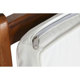 DKD Home Decor Butaca Marron Oscuro Blanco 76 x 77 x 64 cm