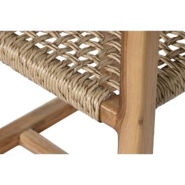 DKD Home Decor Silla Natural de Teca y Ratán 53 x 83 x 54 cm