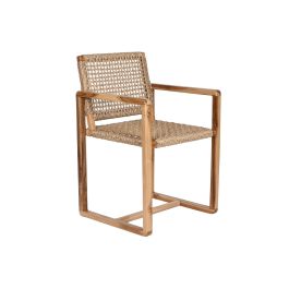 DKD Home Decor Silla Natural de Teca y Ratán 53 x 83 x 54 cm Precio: 214.88999961. SKU: B18J3N59B2