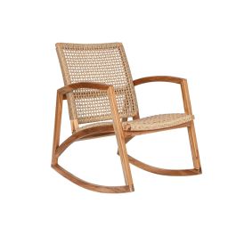 DKD Home Decor Mecedora Ratán Teca Natural Marrón Claro 84 x 85 x 62 cm Precio: 276.50000037. SKU: B1K4VR38ND