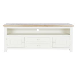 Mueble de TV DKD Home Decor Beige Natural Madera de Paulonia 134,5 x 35 x 55 cm