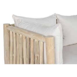 DKD Home Decor Sofá Blanco Natural 132 x 79 x 78 cm