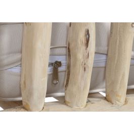 DKD Home Decor Sofá Blanco Natural 132 x 79 x 78 cm