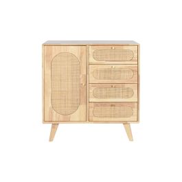 Aparador DKD Home Decor Natural Metal Madera de caucho 73,5 x 35 x 78 cm