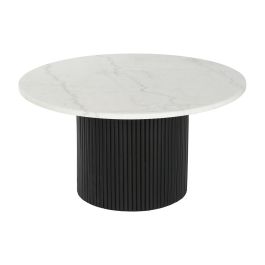 Mesa de Centro DKD Home Decor Mármol Madera MDF 80 x 80 x 42 cm