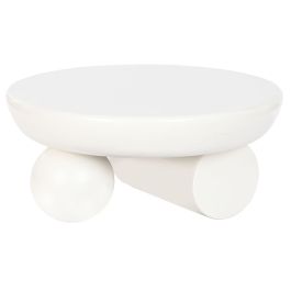 Mesa Centro Moderno DKD Home Decor Blanco 80 x 37 x 80 cm