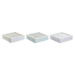 Caja Infusiones Scandi DKD Home Decor Verde Azul 24 x 6.5 x 24 cm (3 Unidades) Precio: 33.2750003993. SKU: B13H82C4PX