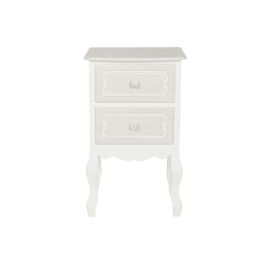 Mesita De Noche Romantico DKD Home Decor Marron Claro Blanco 34 x 66 x 40 cm Mesita De Noche Romantico DKD Home Decor Marron Claro Blanco 34 x 66 x 40 cm