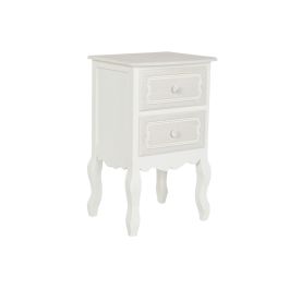 Mesita De Noche Romantico DKD Home Decor Marron Claro Blanco 34 x 66 x 40 cm Mesita De Noche Romantico DKD Home Decor Marron Claro Blanco 34 x 66 x 40 cm