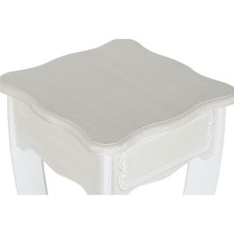 Juego de 2 mesas DKD Home Decor Blanco Marrón claro 30 x 30 x 76,5 cm