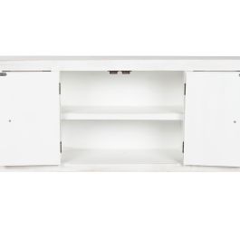 Mueble de TV DKD Home Decor Blanco Natural Abeto Madera MDF 130 x 24 x 51 cm