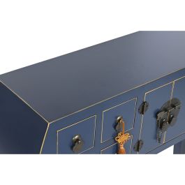 Consola Oriental DKD Home Decor Azul Dorado 26 x 80 x 98 cm